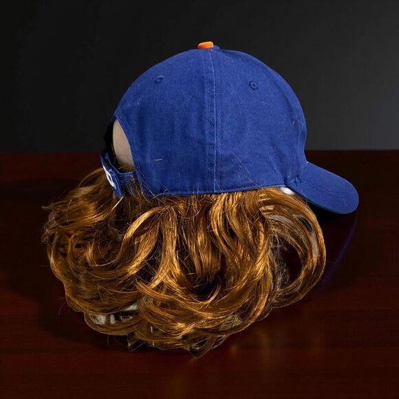 Geico NY Mets Jacob DeGrom Hair Adjustable Back Hat Citi Field 1st 15,000 SGA - Picture 5 of 7